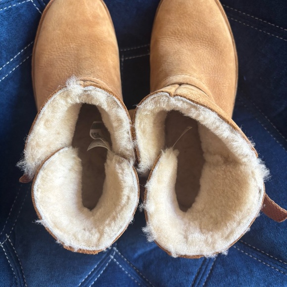 UGG Aliso Ankle Boot, Nubuck Leather, Chestnut, Women’s size 7.5 - Picture 6 of 7